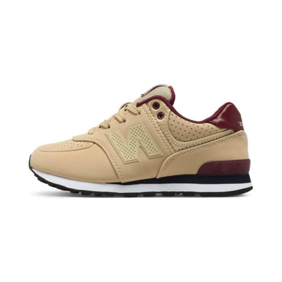 New Balance New Balance NB 574 Paint Chip Comfortable Low top Kids' Running Shoes Khaki Children Aged 3 7 Years Old