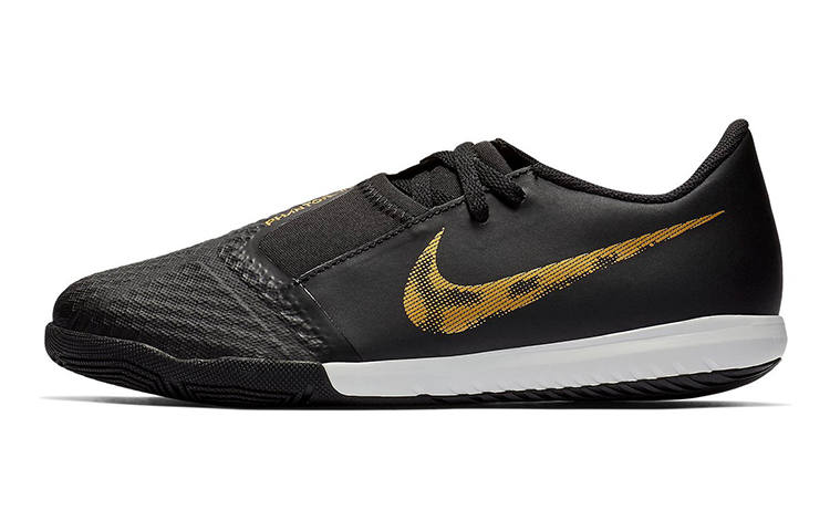 Nike Nike Phantom Venom JR Academy Slip Resistant Cushioning Abrasion Resistant Low top Kids' Soccer Shoes Black Gold Kids'