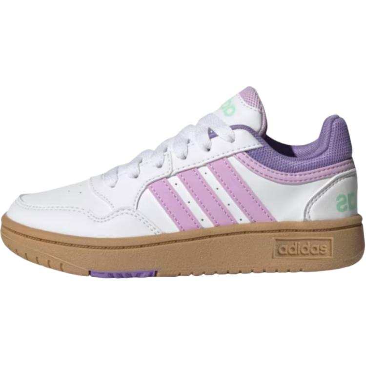 Adidas Adidas Hoops Trendy Slip Resistant Abrasion Resistant Low top Children's Basketball Shoes White Kids'