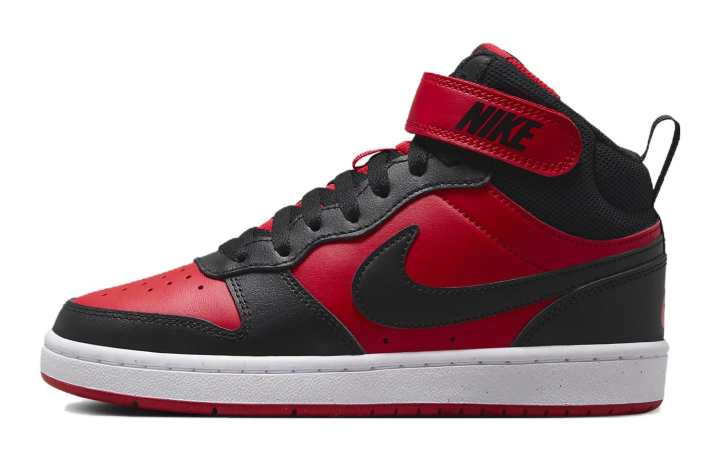 Nike Nike Court Borough Mid 2 GS 'Black University Red'