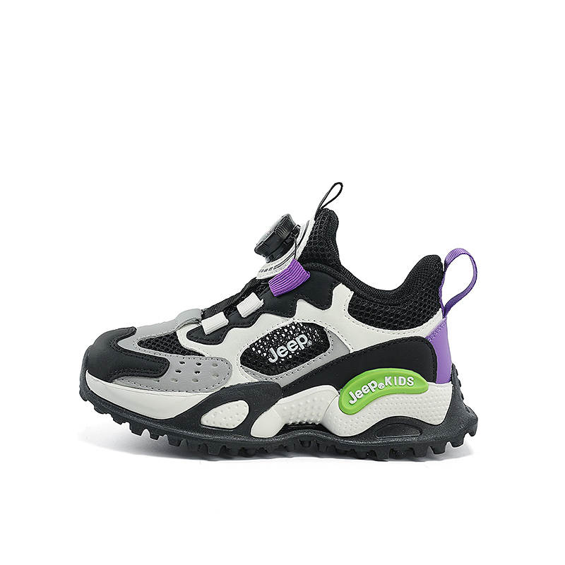 Jeep Comfortable Low top Kids' Running Shoes Black Purple Kids'
