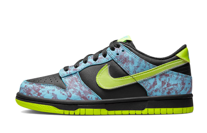 Nike Nike Dunk Low SE Acid Wash Baltic Blue Volt GS