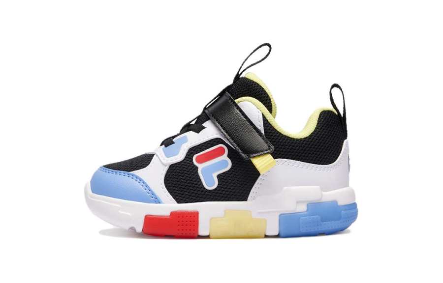 FILA KIDS Pixels Slip Resistant Cushioning Slip Resistant Cushioning Low top Toddler Shoes Black Infant And Toddler