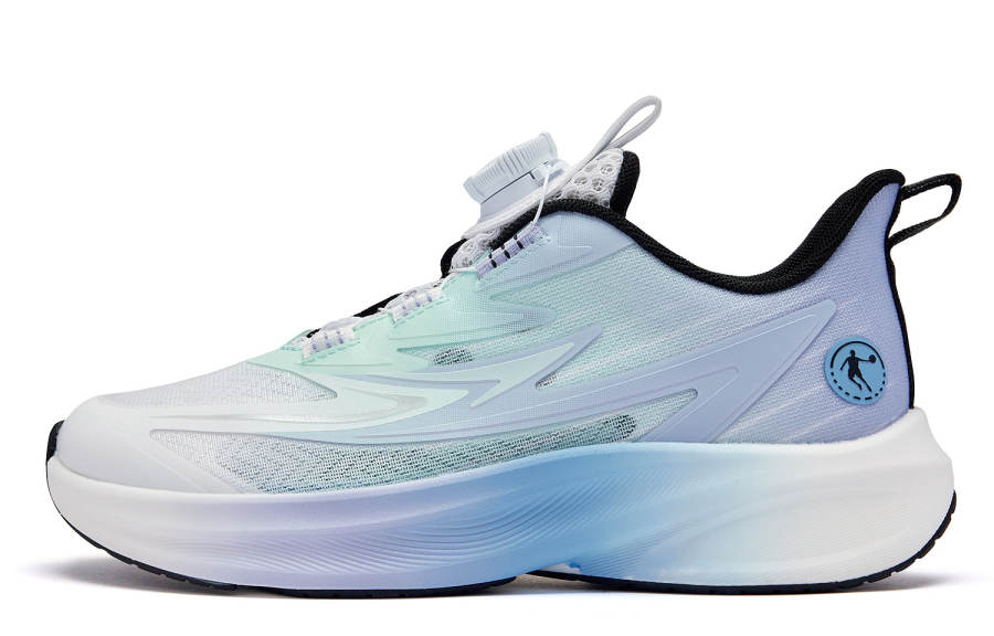 QIAODAN Light Speed 2.0 Fabric Low top Running Shoes Light Blue