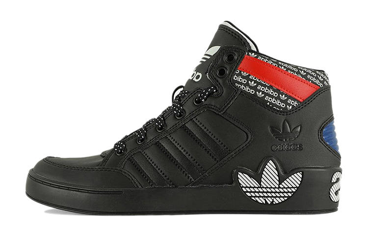 Adidas Originals Hardcourt Casual Mid top Kids' Skateboarding Shoes Black Red Blue Kids'