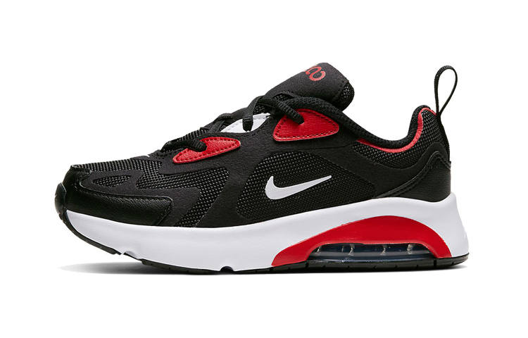 Nike Nike Air Max 200 Comfortable Cushioning Low top Kids Lifestyle Shoes Black Red Children Aged 3 7 Years Old
