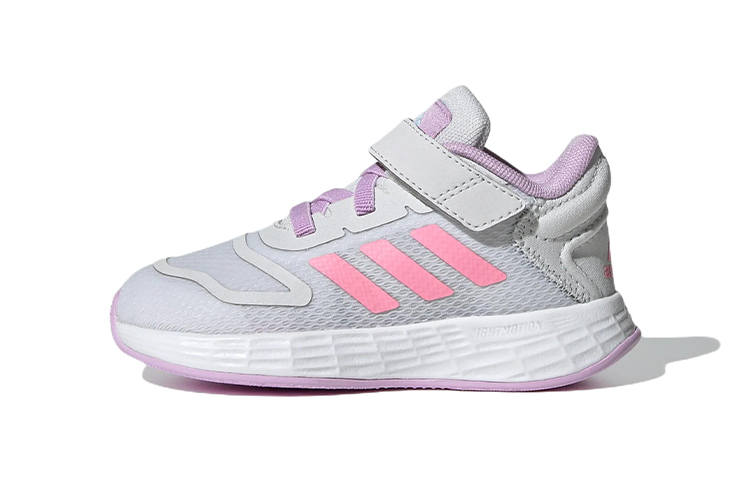Adidas Adidas Duramo 10 Slip Resistant, Abrasion Resistant, Breathable Low top Toddler Shoes Gray Pink Infant And Toddler