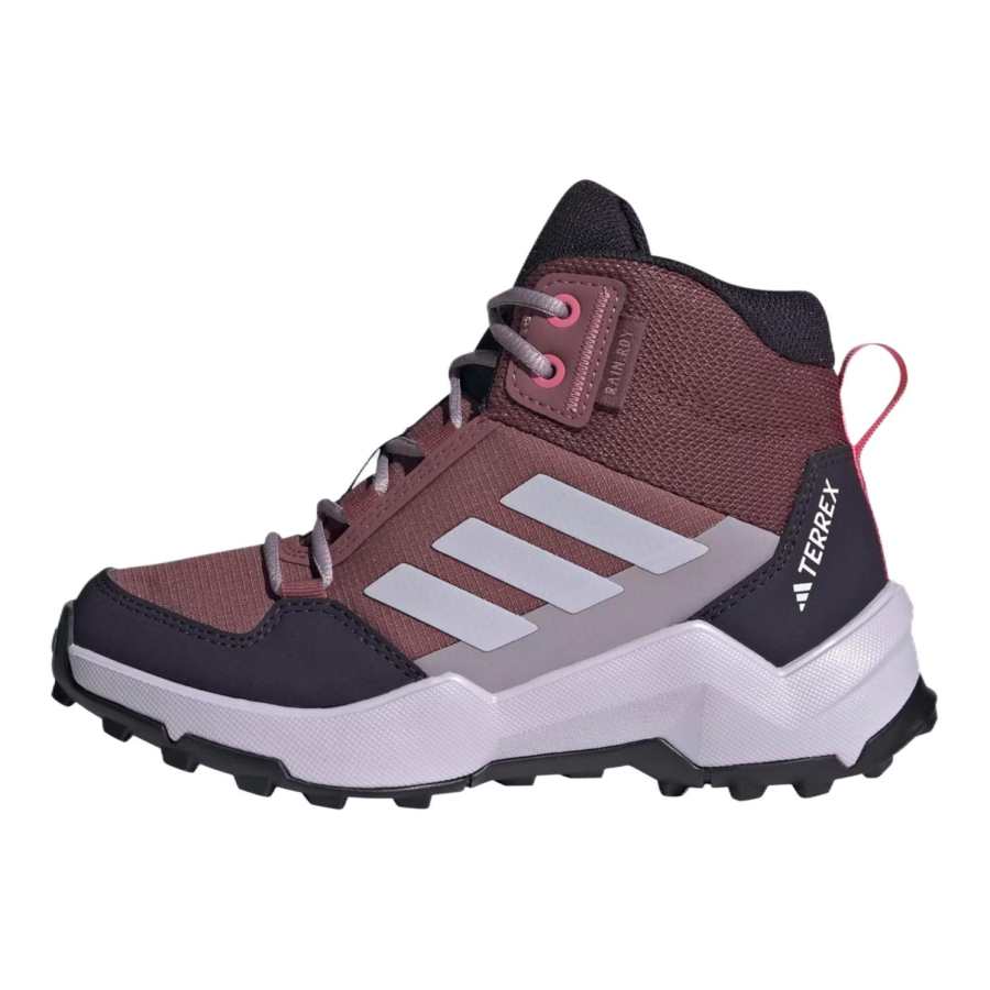 Adidas Adidas Terrex Ax4 Slip Resistant, Abrasion Resistant, Waterproof Mid top Kids' Outdoor Shoes Burgundy Kids'