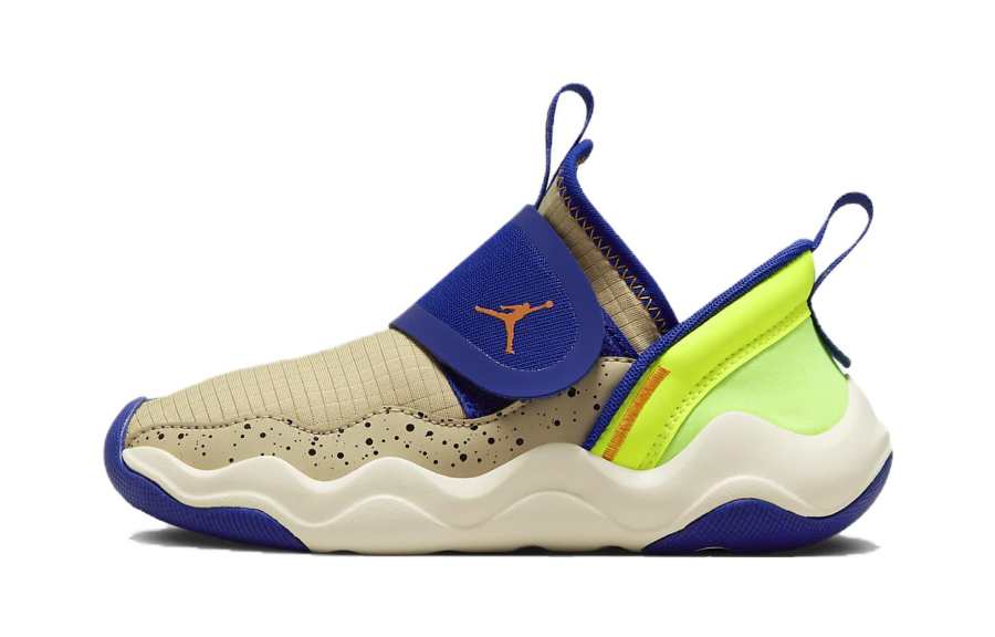 Jordan Jordan Slip Resistant Anti Kick Low top Children's Basketball Shoes Brown Green Blue Children Aged 3 7 Years Old