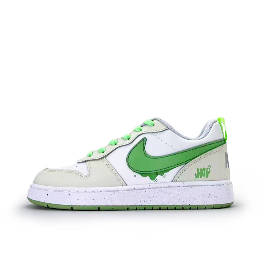Nike Nike Court Borough Fruit Green Vibrant Synthetic Leather Slip Resistant Abrasion Resistant Low top Skateboard Shoes