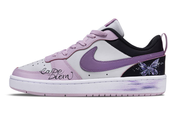 Nike Nike Court Borough Leather Abrasion Resistant Support Abrasion Resistant Support Low top Kids' Skateboarding Shoes