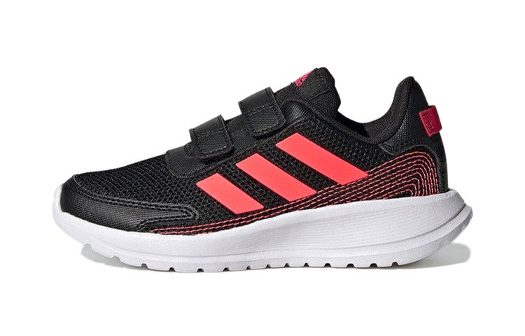 Adidas Adidas Run C Comfortable Breathable Low top Kids' Running Shoes Black Pink Children Aged 3 7 Years Old