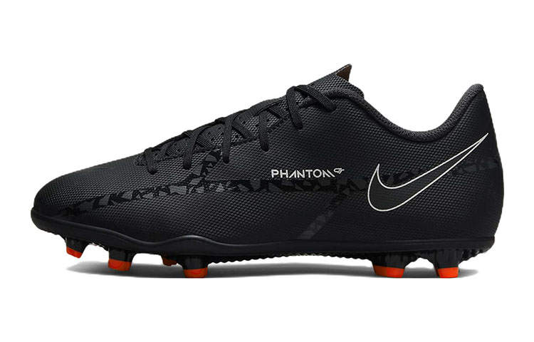 Nike Nike Phantom GT 2 Club MG Slip Resistant Cushioning Abrasion Resistant Low top Soccer Shoes Black Kids'
