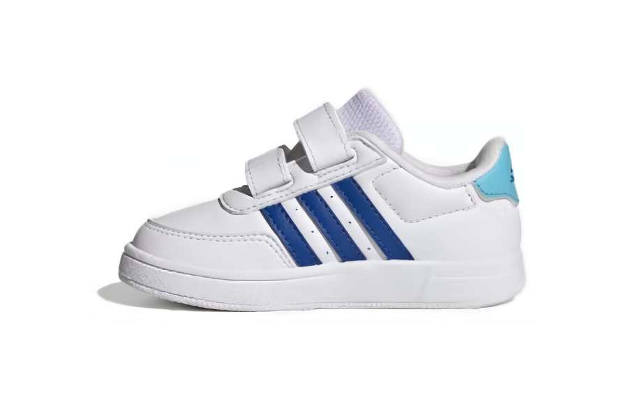 Adidas Adidas Focus Breathein Breaknet 2.0 Slip Resistant Abrasion Resistant Low top Toddler Shoes White Blue