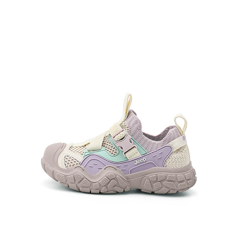 Jeep Kids' Running Shoes Beige/Purple Kids'