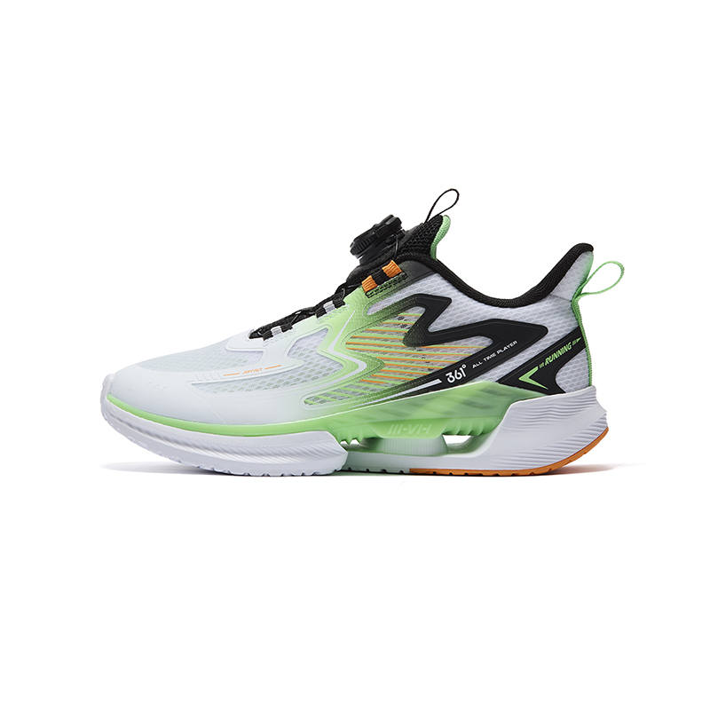 361°KIDS Feiyan 1.0 Spring Summer Edition Running Shoes White Green Black Unisex