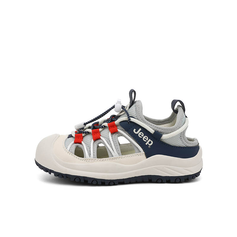 Jeep Textile, Synthetic Leather Anti Kick And Breathable Low top Children's Sandals Kids'