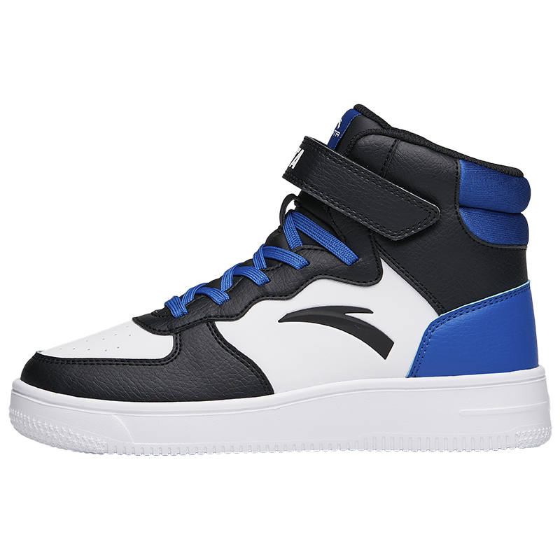 Antakids High top Skateboard Shoes White Black Blue Teenagers