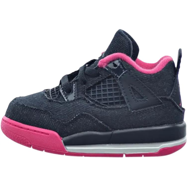 Jordan Jordan Air Jordan 4 Abrasion Resistant Mid top Toddler Shoes Black Infant And Toddler
