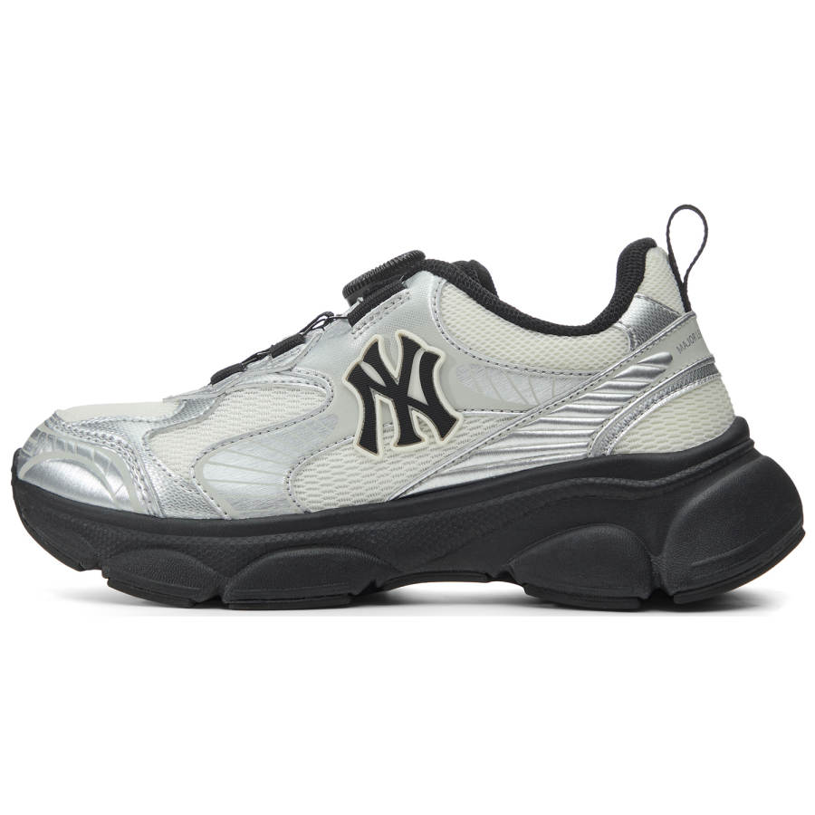 MLB New York Yankees Cushioning Low top Kids' Running Shoes Silver Kids'