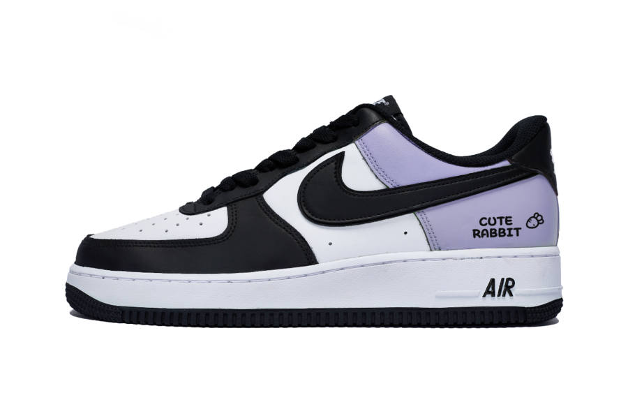 Nike Nike Air Force 1 Low Leather Low top Kids' Skateboarding Shoes White Purple Teenagers