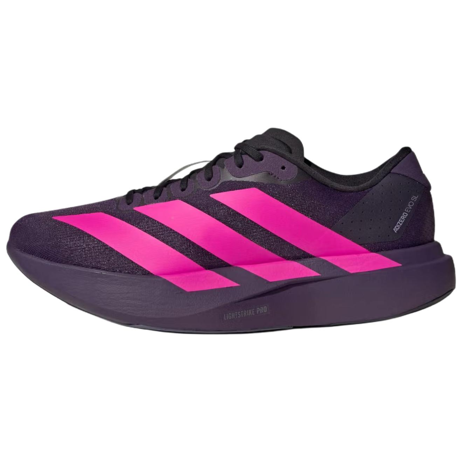 Adidas Adidas Adizero Evo SL Height Increasing Running Shoes Unisex Dark Purple Pink