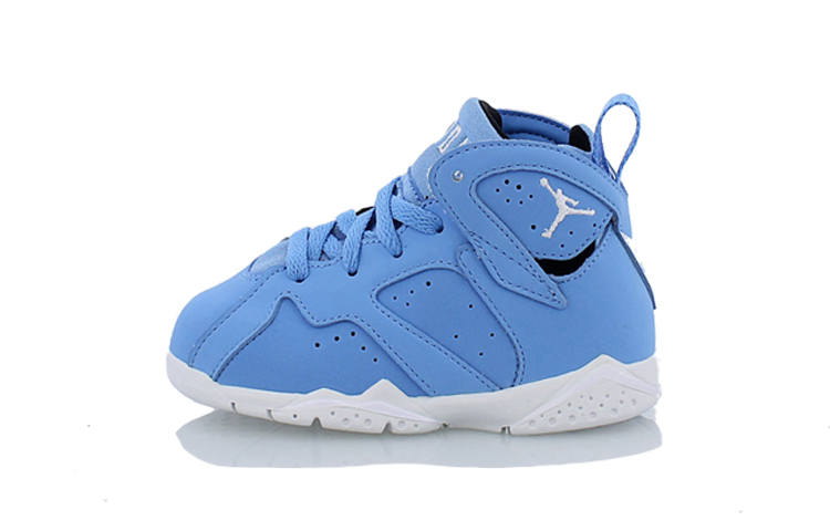 Jordan Jordan Air Jordan 7 Retro Comfortable Lightweight Abrasion Resistant High top Toddler Shoes Blue Infant And Toddler