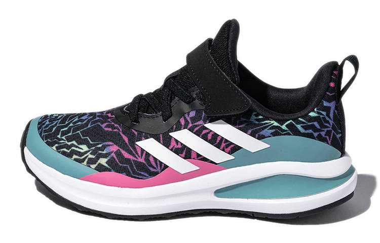 Adidas Adidas Fortarun EL K Kids Lifestyle Shoes Black Blue Kids'
