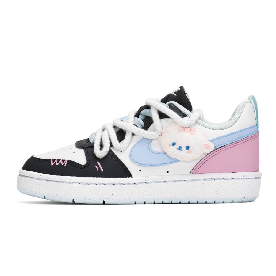 Nike Nike Court Borough Soft And Adorable Lamb Synthetic Leather Slip Resistant Abrasion Resistant Low top