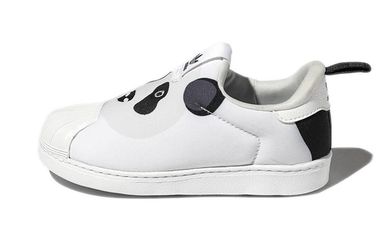 Adidas Originals Superstar Collection 360 C Casual Low top Kids' Skateboarding Shoes White Black
