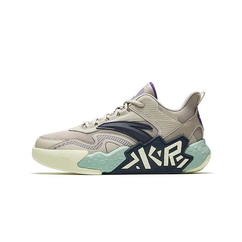 Antakids Cement Kryptonite Textile, Synthetic Leather Low top Basketball Shoes Teenagers