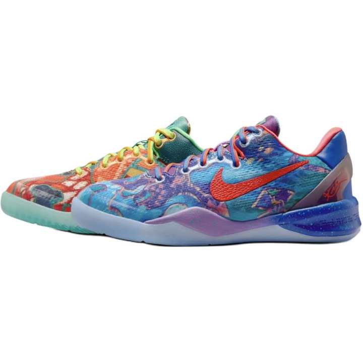 Nike Nike Kobe 8 Low top Basketball Shoes Orange/Blue/Green/Red Unisex