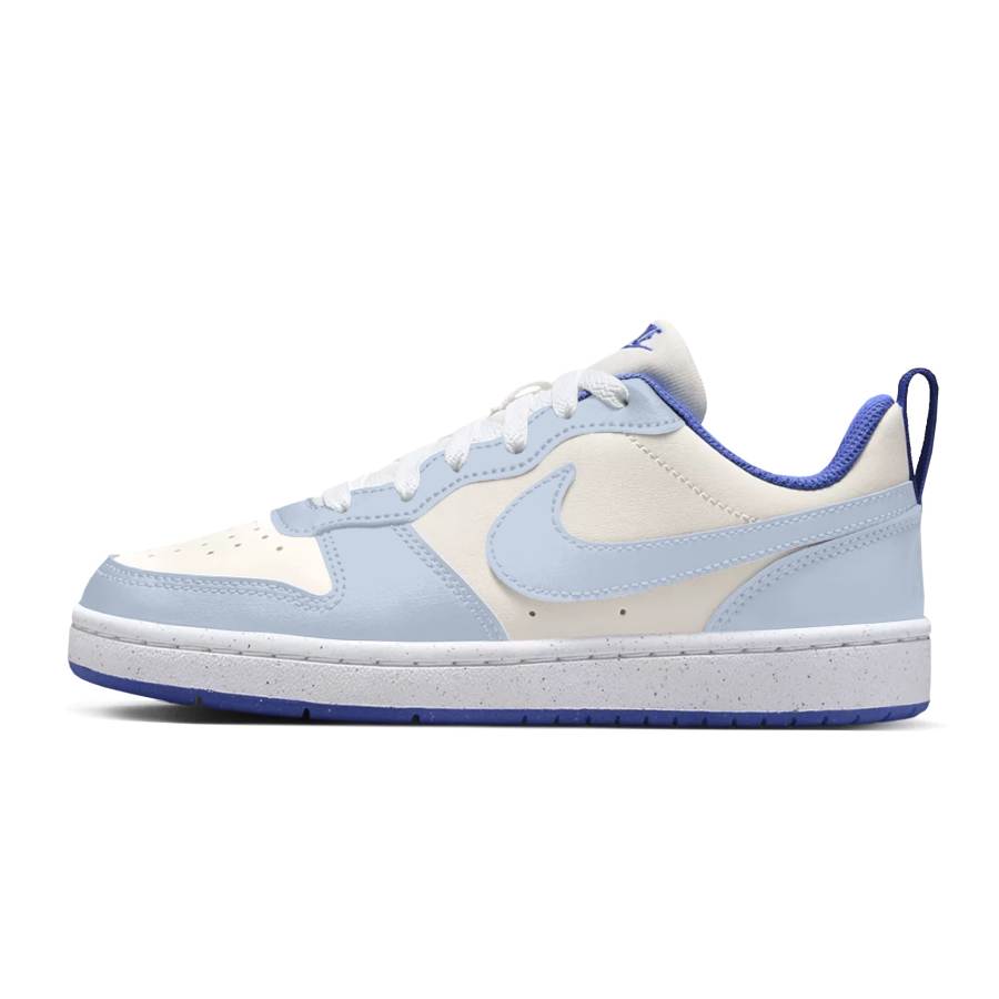 Nike Nike Court Borough Starry Island Sea Slip Resistant Abrasion Resistant Low top Kids' Skateboarding Shoes Cerulean