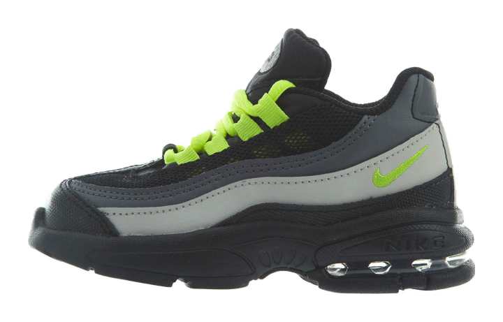 Nike Nike Air Max 95 Mid top Toddler Shoes Black Gray Infant And Toddler