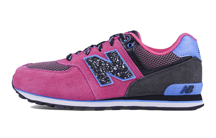 New Balance New Balance NB 574 Comfortable Low top Kids' Running Shoes Blue Pink Teenagers