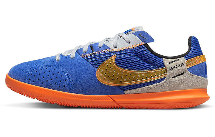 Nike Nike Streetgato Slip Resistant Cushioning Abrasion Resistant Low top Kids' Soccer Shoes Blue Orange Kids'