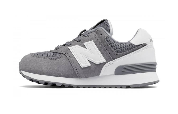 New Balance New Balance NB 574 'High Visibility' Low top Running Shoes White Gray Children Aged 3 7 Years Old