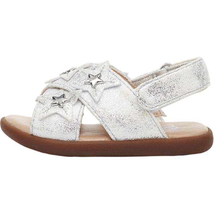 UGG Synthetic Leather Slip Resistant Abrasion Resistant Slip Resistant Abrasion Resistant Low top Toddler Shoes Silver