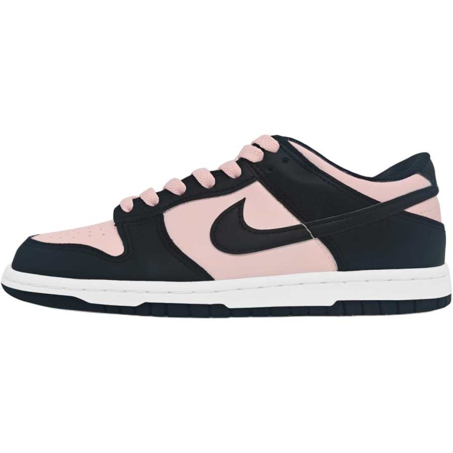 Nike Nike Dunk 'Black' Leather Slip Resistant Low top Kids' Skateboarding Shoes Black Teenagers