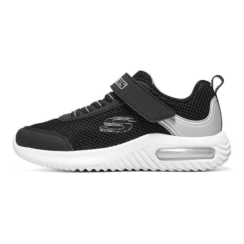 Skechers Kids BOYS Comfortable Abrasion Resistant Breathable Low top Kids' Running Shoes Black Silver Kids'