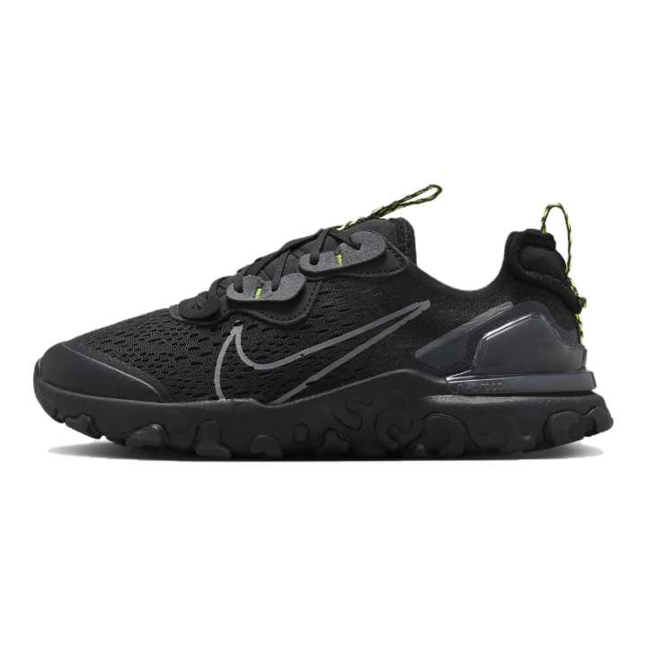 Nike Nike React Vision Slip Resistant Cushioning Low top Running Shoes Black Unisex
