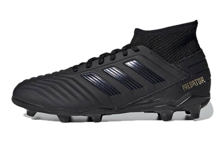 Adidas Adidas Predator 19.3 Abrasion Resistant Mid top Soccer Shoes Obsidian Black Kids'