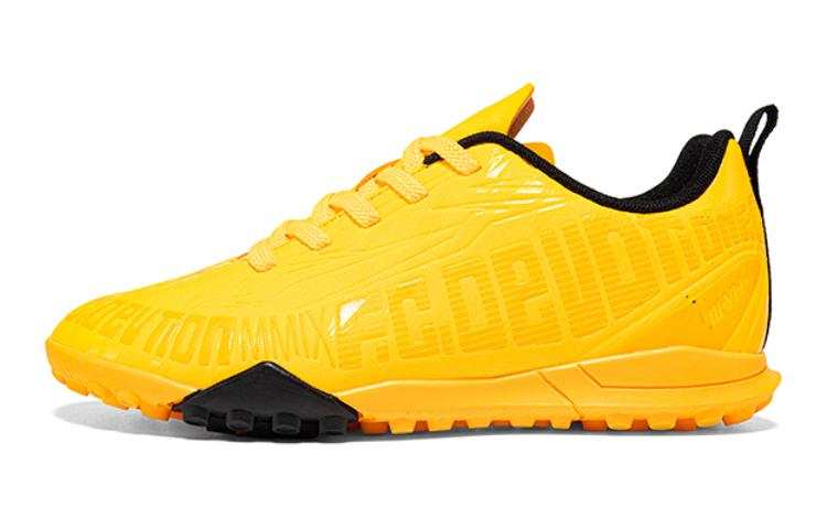 361°KIDS Slip Resistant Low top Soccer Shoes Kumquat Yellow Teenagers