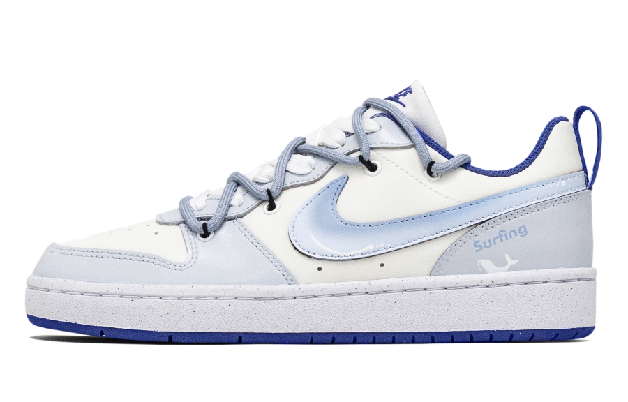 Nike Nike Court Borough LOW RECRAFT Abrasion Resistant Abrasion Resistant Low top Kids' Skateboarding Shoes Sky Blue