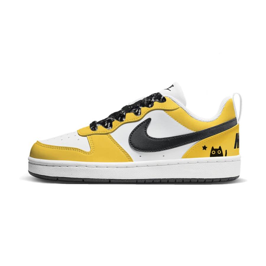 Nike Nike Court Borough Custard Cat Star Synthetic Leather Abrasion Resistant Abrasion Resistant Low top