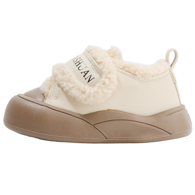 MAIBUXIONG Fleece Lined Platform Comfortable Casual Slip Resistant Thermal Slip Resistant Thermal Toddler Shoes