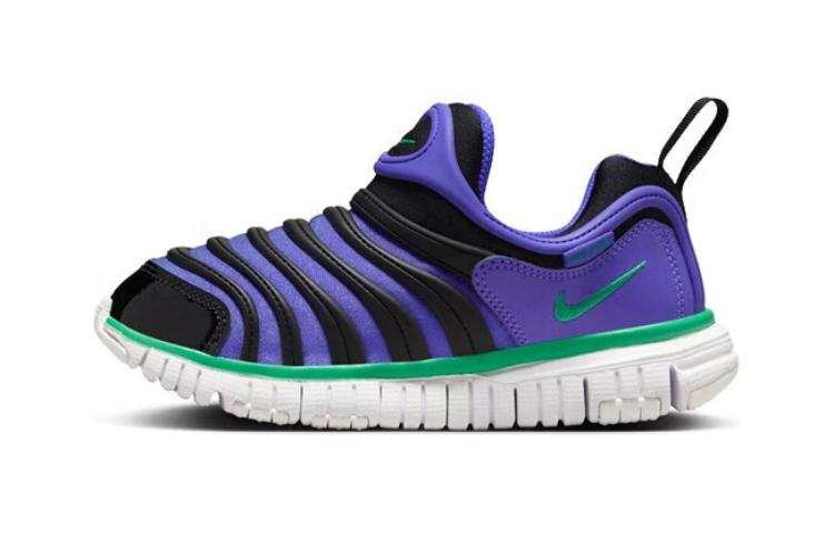 Nike Nike Dynamo Free Abrasion Resistant Low top Kids Lifestyle Shoes Black Purple Children Aged 3 7 Years Old