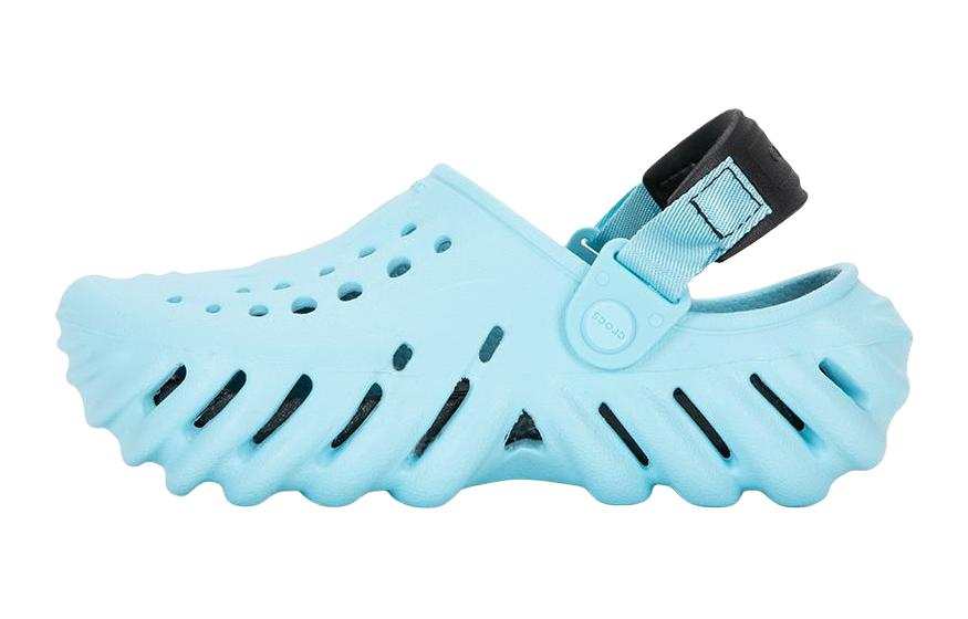 Crocs Echo Clog K Comfortable Slip Resistant Anti Kick Children's Sandals Blue Kids'
