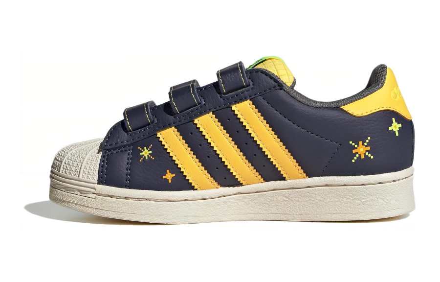 Adidas Originals SUPERSTAR COMFORT CLOSURE Cushioning Abrasion Resistant Breathable Low top Kids' Skateboarding Shoes