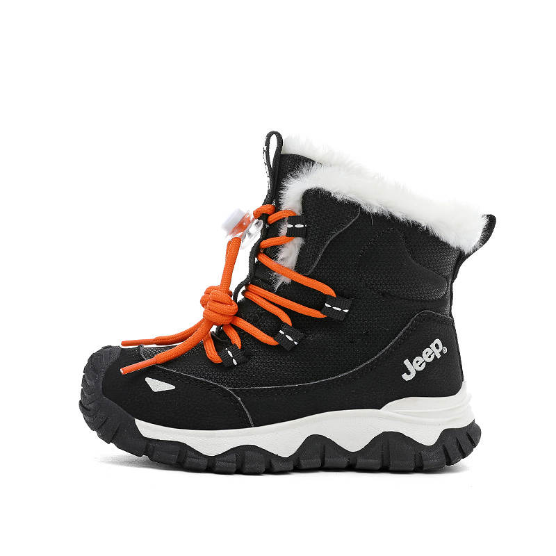 Jeep Synthetic Leather Thermal Abrasion Resistant Anti Kick Mid top Kids' Snow Boots Kids'
